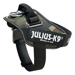 Julius - K9 IDC Powerharness Camouflage - aukštos kokybės šunų petnešos kamufliažinės/khaki spalvos, Baby 1 — 4 nuotrauka