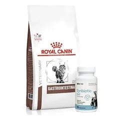 ROYAL CANIN Gastro Intestinal GI 32 4kg CAT + LAB-V Synbiotic Vet - virškinamojo trakto sveikata ir žarnyno mikroflora šunims ir katėms 45 kapsulės