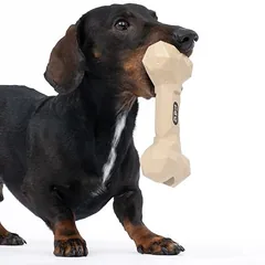 TIAKI žaislas šunims Guminis kaulas, L 16 x B 7,5 x H 4 cm — 3 nuotrauka