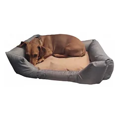 EU Dog Beds šunų guoliukas iš trumpo pliušo ir zomšo, su neslystančiu pagrindu, XL, 62x48x18 cm