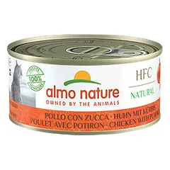 Almo Nature HFC Natural vista ar ķirbi 150g - konservi kaķiem