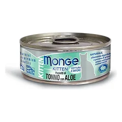 Monge Kitten kons. pašaras kačiukams su tuno gabalėliais ir alaviju 6x80g
