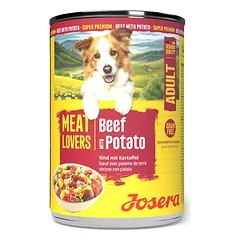 Josera Meat Lovers Menu Beef with Potato konservuotas pašaras šunims su jautiena ir bulvėmis, 400 g