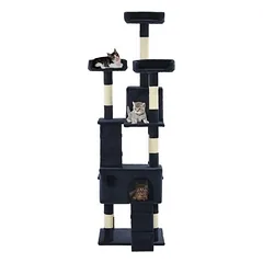 Prolenta Premium draskyklė katėms Nidrik, 50 x 50 x 170 cm, pilka, poliesteris: 100 % — 3 nuotrauka