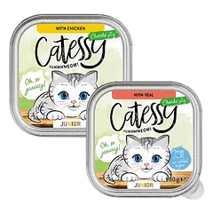 Catessy Junior-Häppchen in Sauce Mix mit 2 Sorten, 100 - 199 g — 1 nuotrauka
