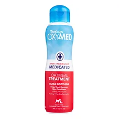 Tropiclean Oxymed Medicated Shampoo - raminamasis šampūnas šunims ir katėms su jautria oda