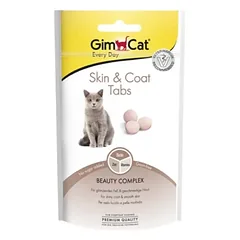 GIMCAT SKIN & COAT TABS skanėstai katėms 2×40 g