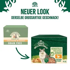 James Wellbeloved Grain Free Senior Cat Hypoallergenic su kalakutiena, drėgnas maistas katėms, 80 - 99 g — 3 nuotrauka