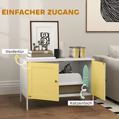 Katės tualeto spintelė 80 × 51 × 54 cm — 5 nuotrauka