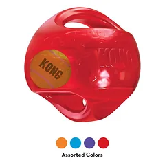 KONG Jumbler Ball Large/Extra Large žaislas šunims su teniso kamuoliu ir cypuku, patvari guma — 5 nuotrauka