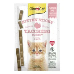 GimCat Kitten Sticks skanėstai su kalakutiena ir kalciu kačiukams