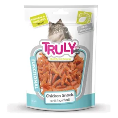 Truly Anti Hairball skanėstai katėms su vištiena, 50 g nuotrauka