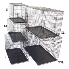 Metalinis narvas S (61x42x48.5cm) dviejų durų, su plastmasiniu padėklu, 1 vnt. — 4 nuotrauka