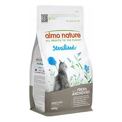 Almo Nature Functional Cat Sterilised ar Anšoviem 400 g - barība kaķiem