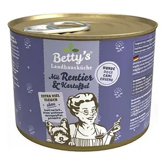 Betty's Landhausküche Dog konservai 6 x 200 g, drėgnas maistas šunims, Pferd und Kartoffel — 2 nuotrauka