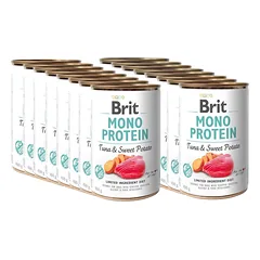 BRIT MONO PROTEIN TUNA & SWEET POTATO 18x400g