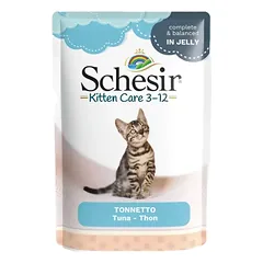 SCHESIR tuno šlapias maistas kačiukams 85 g