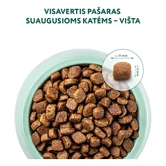OPTIMEAL sausas maistas suaugusioms katėms su vištiena 1.5 kg — 5 nuotrauka