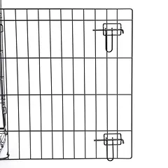Metalinis dviejų durų narvas šuniui 106 x 77,5 x 70 cm XXL dydžio, juodos spalvos — 5 nuotrauka