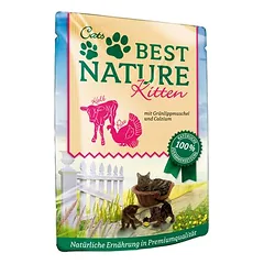 Best Nature Kitten drėgnas maistas kačiukams, ekonominė pakuotė 32 x 85 g, 80 - 99 g — 2 nuotrauka
