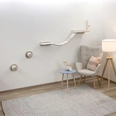 Kerbl Pet Kletterwand Matterhorn für Katzen, beige, beige, 6-teiliges Set — 1 nuotrauka