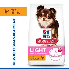 Hill's Science Plan Adult 1-6 Light Small & Mini su vištiena, sausas maistas šunims, 5 - 9,9 kg — 3 nuotrauka