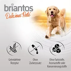 Briantos Delicious Paté 6 x 800 g, drėgnas maistas šunims — 3 nuotrauka