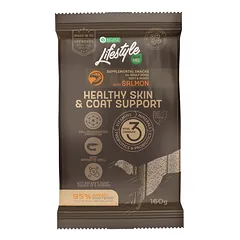 Begrūdis suaugusių šunų pašaro papildas – skanėstai su lašiša „Healthy Skin & Coat“ photo