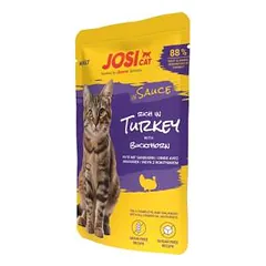 JosiCat Rich in Turkey in Sauce konservai katėms su kalakutiena padaže, 85 g
