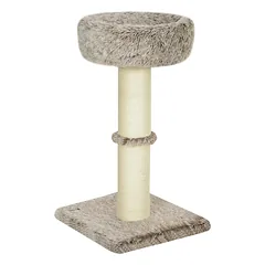 Kačių draskyklė su storu draskymo stulpu ir pliušiniu guoliu, 87 cm, iki 6 kg, ruda