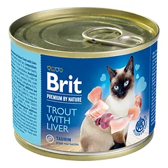 Brit Premium by Nature kons. katėms Trout with Liver 6vnt