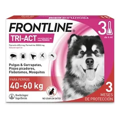 Frontline Tri-Act XL Užlašinamas tirpalas nuo erkių ir blusų šunims 40-60 kg N1
