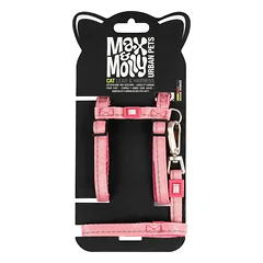 Max&Molly Cat Lead & Harness Set Matrix 2.0 - harness and leash set for cats, with neoprene lining, Piaskowy — 2 nuotrauka