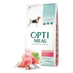 OPTIMEAL sausas maistas suaugusiems vidutinio dydžio veislių šunims su kalakutiena 4 kg — 3 nuotrauka