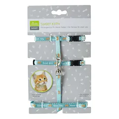 HUNTER SWEET KITTY petnešos ir pavadėlis katėms, mėlynos