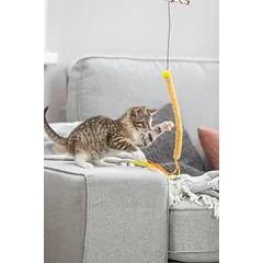 TRIXIE Meškerė, plastikas/pliušas/medis 40 cm (pak.4) — 4 nuotrauka