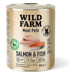 WILD FARM Pate Salmon&Fish 800g ėdalas šunims be glitimo