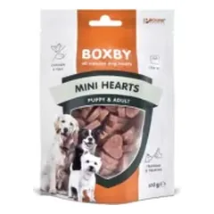 BOXBY Mini Hearts širdelės su vištiena ir žuvimi