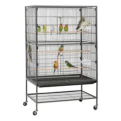 Vogelvoliere Vogelkäfig Vogelhaus Papageienkäfig Haustierkäfig 132cm