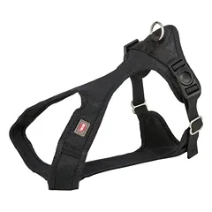 Trixie Comfort Soft touring petnešos, S 33-50cm/20mm, juodos