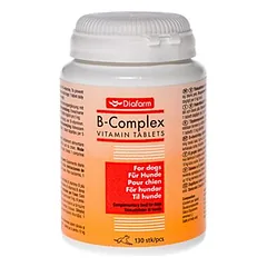 Diafarm Vitamin B-Complex papildas šunims sveikai odai ir kailiui, 130 tablečių