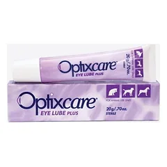 Optixcare Eye Lube Plus akių tepalas su hialuronu šunims, katėms ir arkliams 20g