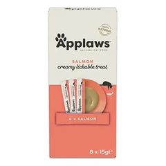 APPLAWS Cat Multipack 32 × 15 g – laižomi skanėstai su lašiša katėms