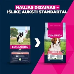 Eukanuba Life Care Senior S/M sausas pašaras senyviems šunims su ėriena ir ryžiais, 3 kg — 2 nuotrauka