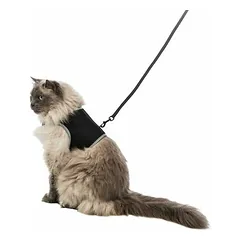 Krūšu siksna veste ar pavadu kaķiem - Trixie Soft harness with leash for cats, XL, 36–54 cm, 1.20 m — 3 nuotrauka
