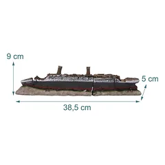 Akvariumo dekoracija Relaxdays 10052454.0, Įvairiaspalvė, 38,5 × 9 × 5 cm — 4 nuotrauka
