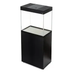 Opti Set 130 akvariumas stačiakampis, juodas, 61x41x56 cm, 130 l — 3 nuotrauka