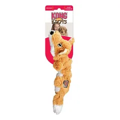 KONG Scrunch Knots minkštas žaislas lapė su virve šunims