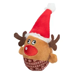 TRIXIE Xmas pliušinis elnias su barškučiu 6x12 cm — 2 nuotrauka