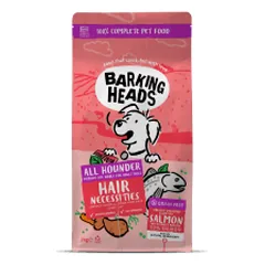Barking Heads Hair Necessities Salmon sausas pašaras su lašiša šunims - Pet24